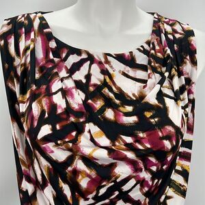 Worthington sleeveless abstract print top XL